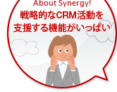 戦略的なCRM活動を支援する機能がいっぱい